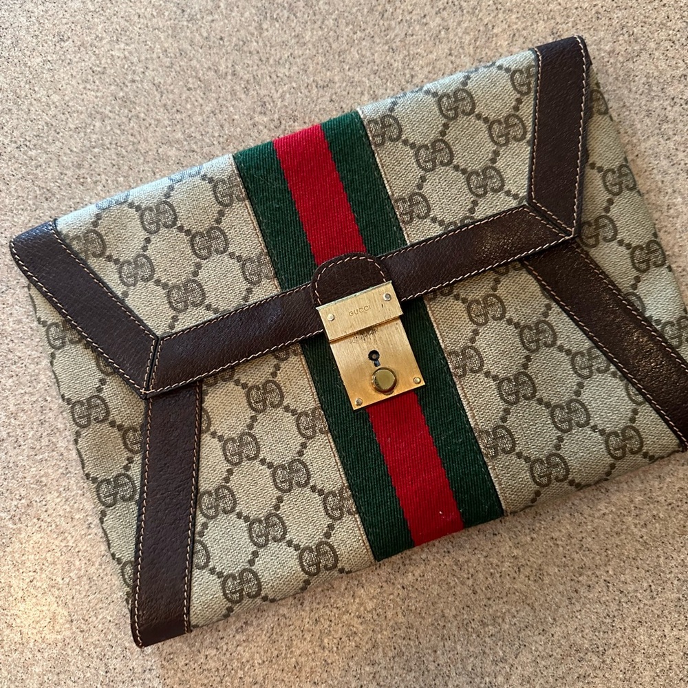 Gucci envelope handbag clutch - Picture 1 of 5